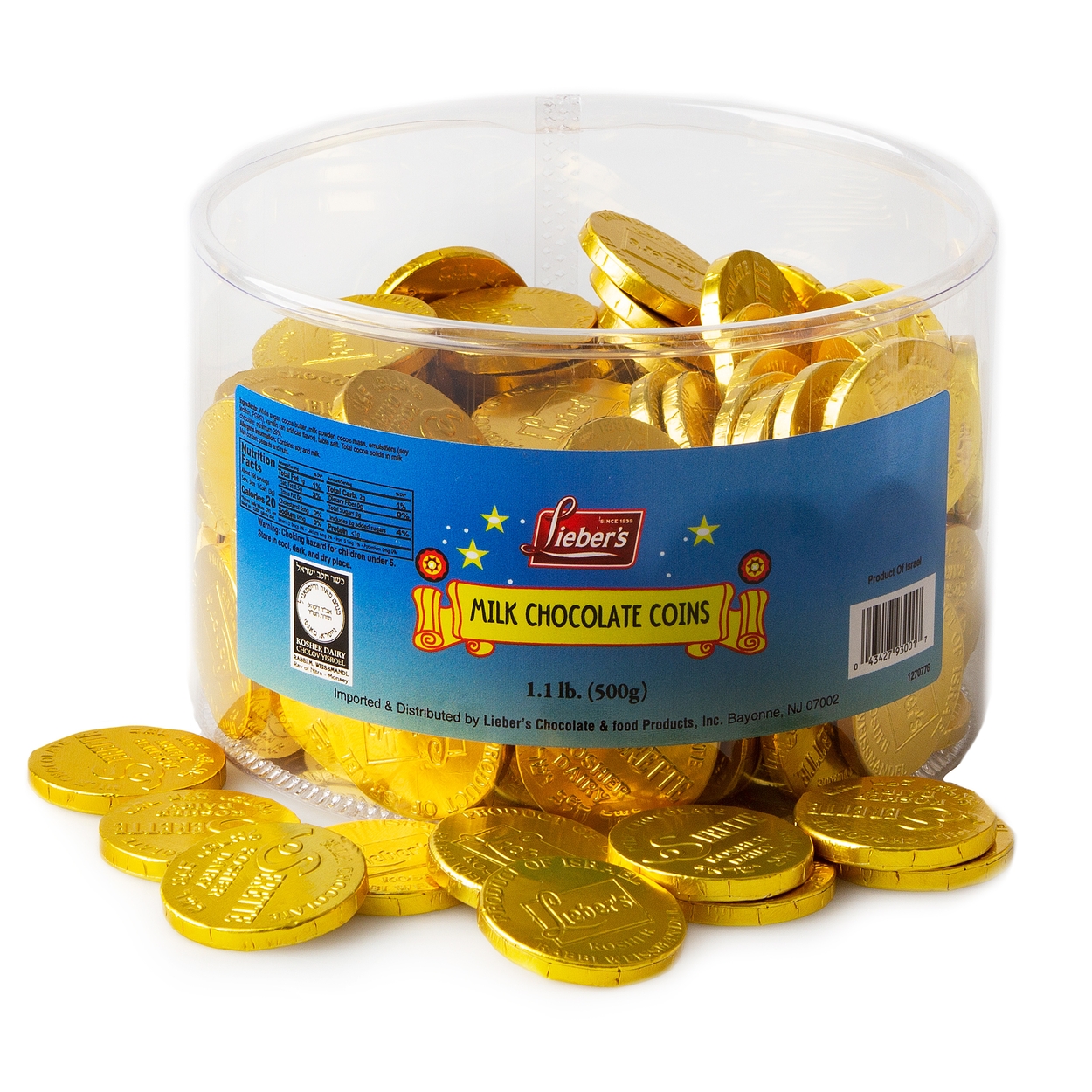 Milk Chocolate Coins - 1.1-Inch Coins • Chanukah Gelt / Chocolate