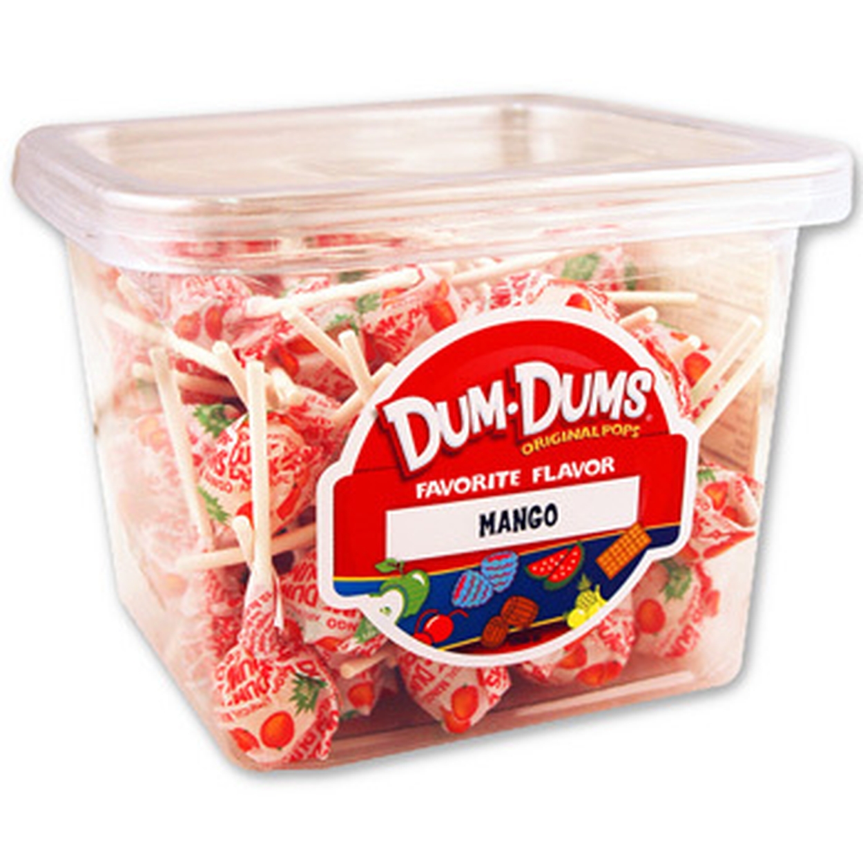 Mango Dum Dum Pops 1 Lb • Dum Dum Pops • Lollipops And Suckers • Bulk